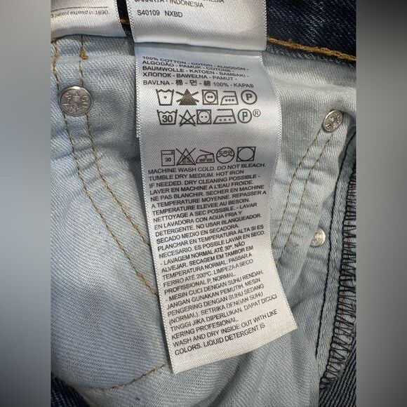 LEVIS - 505 M Sz 36/30 Regular Fit Straight-Leg Jeans/Medium Wash EUC - Picture 14 of 16